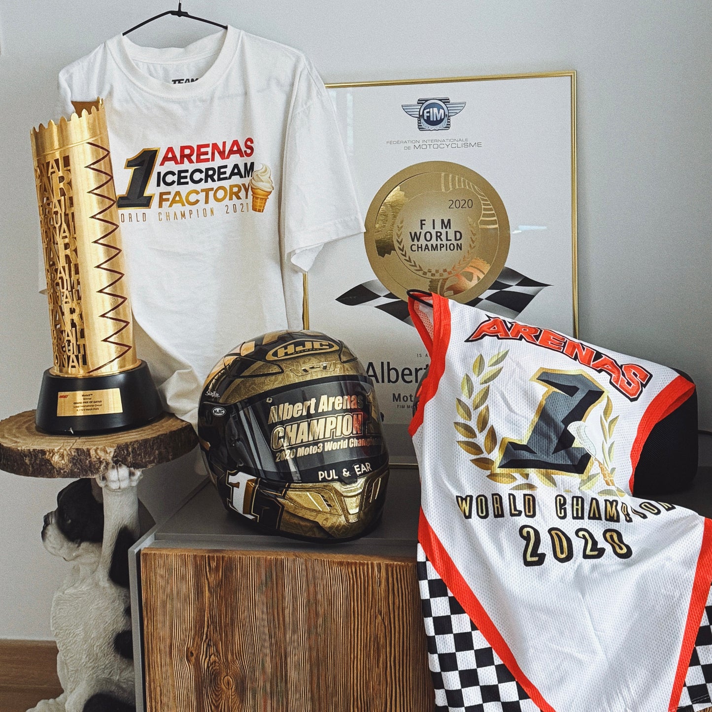 WORLD CHAMP 2020 Replica White T-Shirt