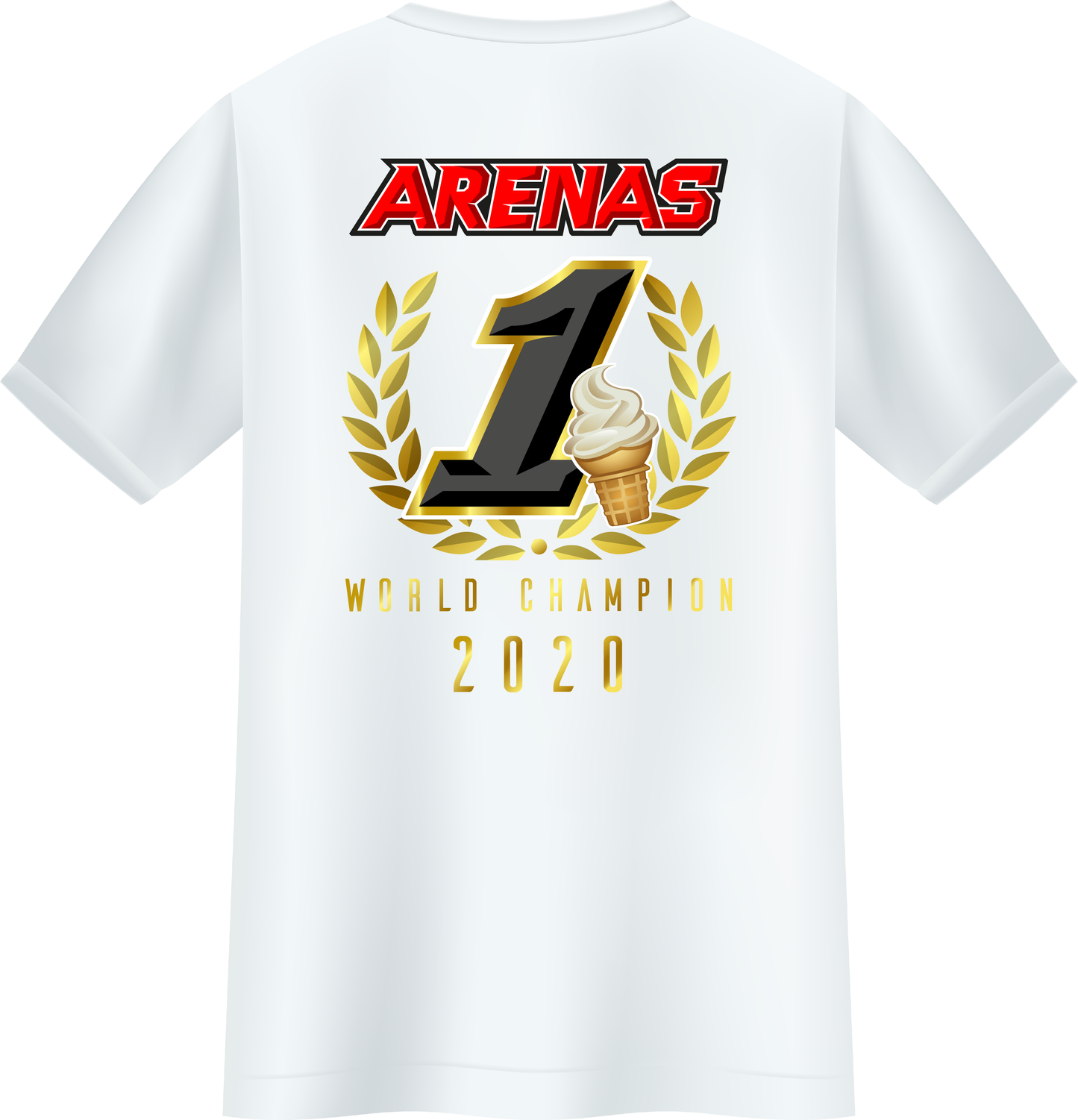 WORLD CHAMP 2020 Replica White T-Shirt